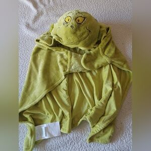 Grinch hooded blanket/towel